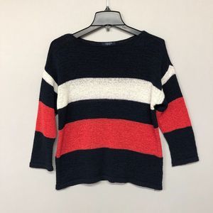 Chaps Women Pullover Sweater Knit Top Size Large Cotton Blend B186 -20C